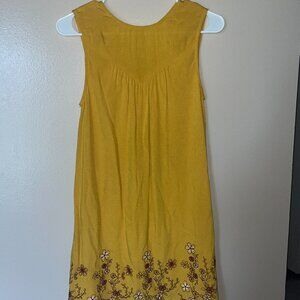 Mustard Floral Dress